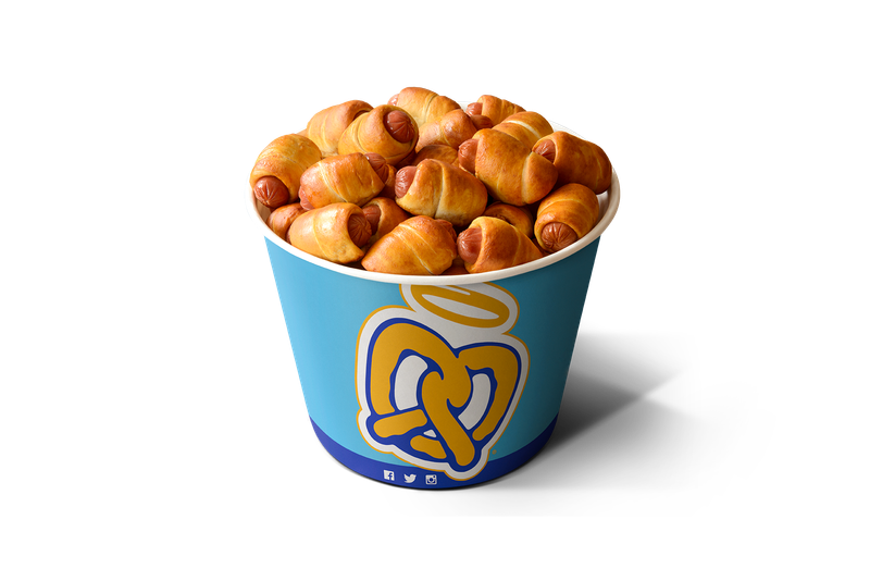 Mini Pretzel Dogs Bucket